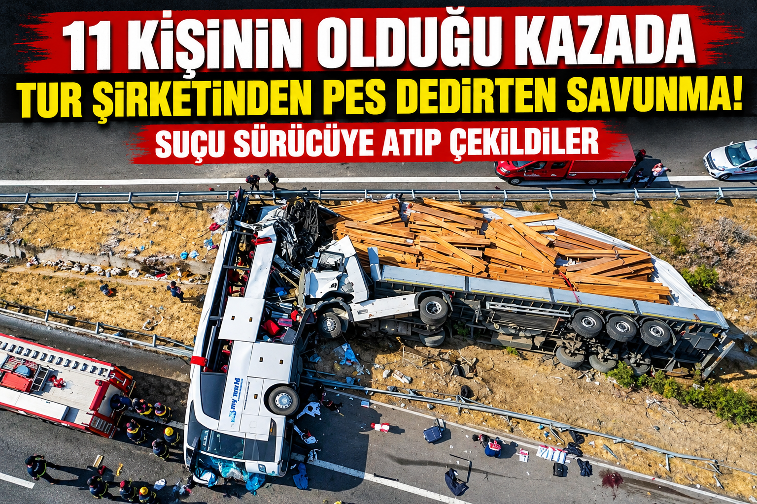 araç kazası manisa otobüs kazası 11 ölü
