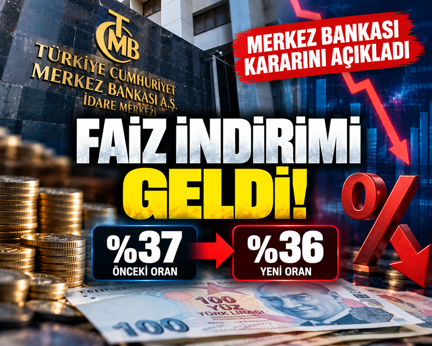 merkez bankası faiz indirim