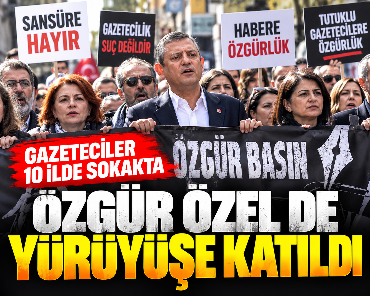 özgür özel gazetecilerle