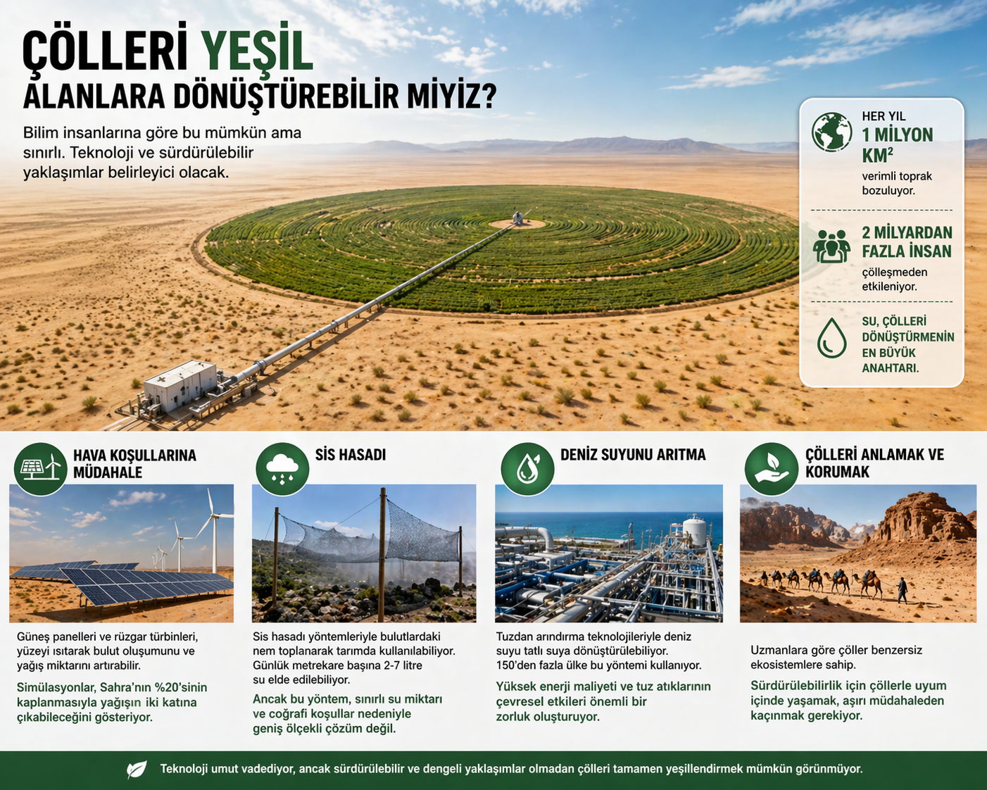 çöller yeşil alan