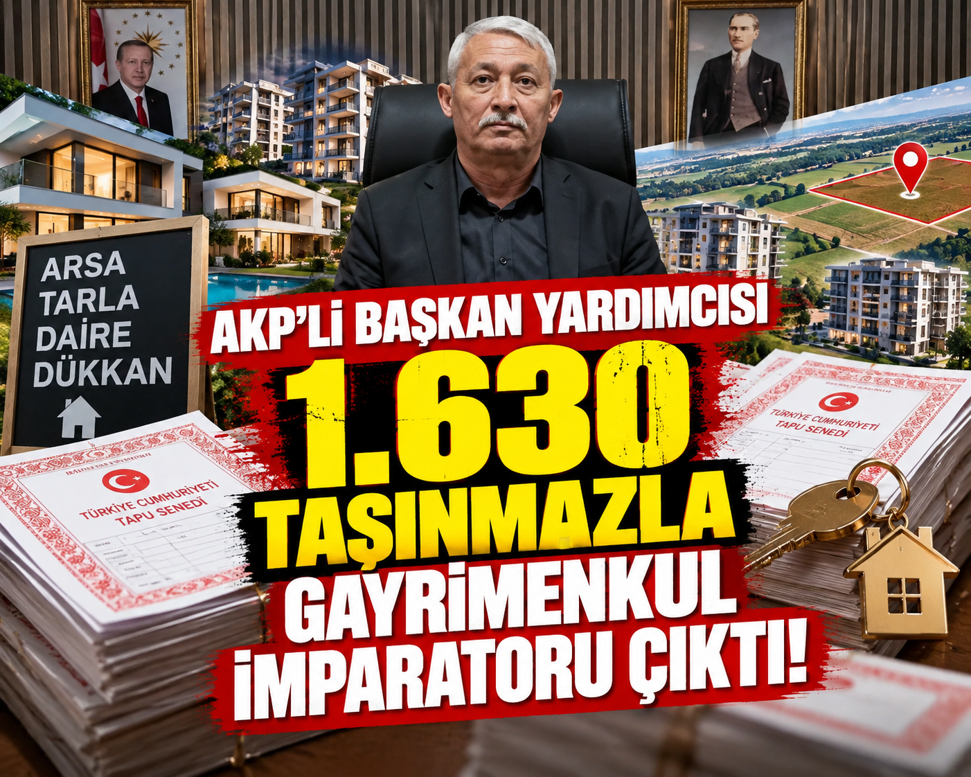 Yahşihan Yahşihan Belediyesi'ndeki yolsuzluk soruşturmasında 2 bin 31 taşınmaza tedbir Satılmış Serk
