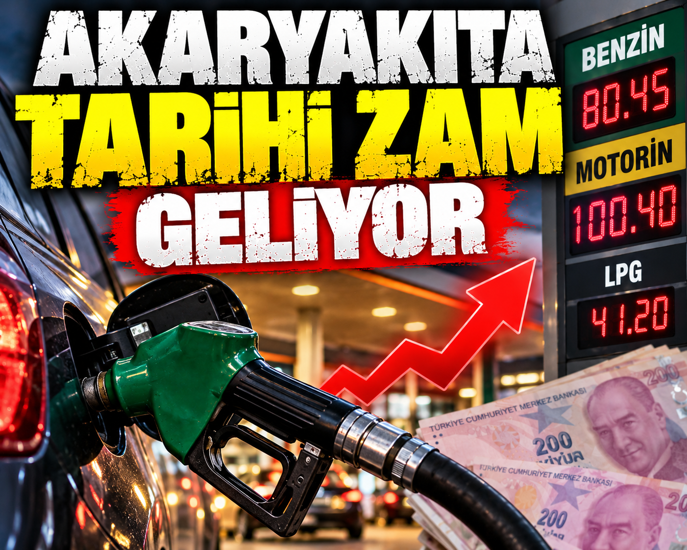 akaryakıt zam