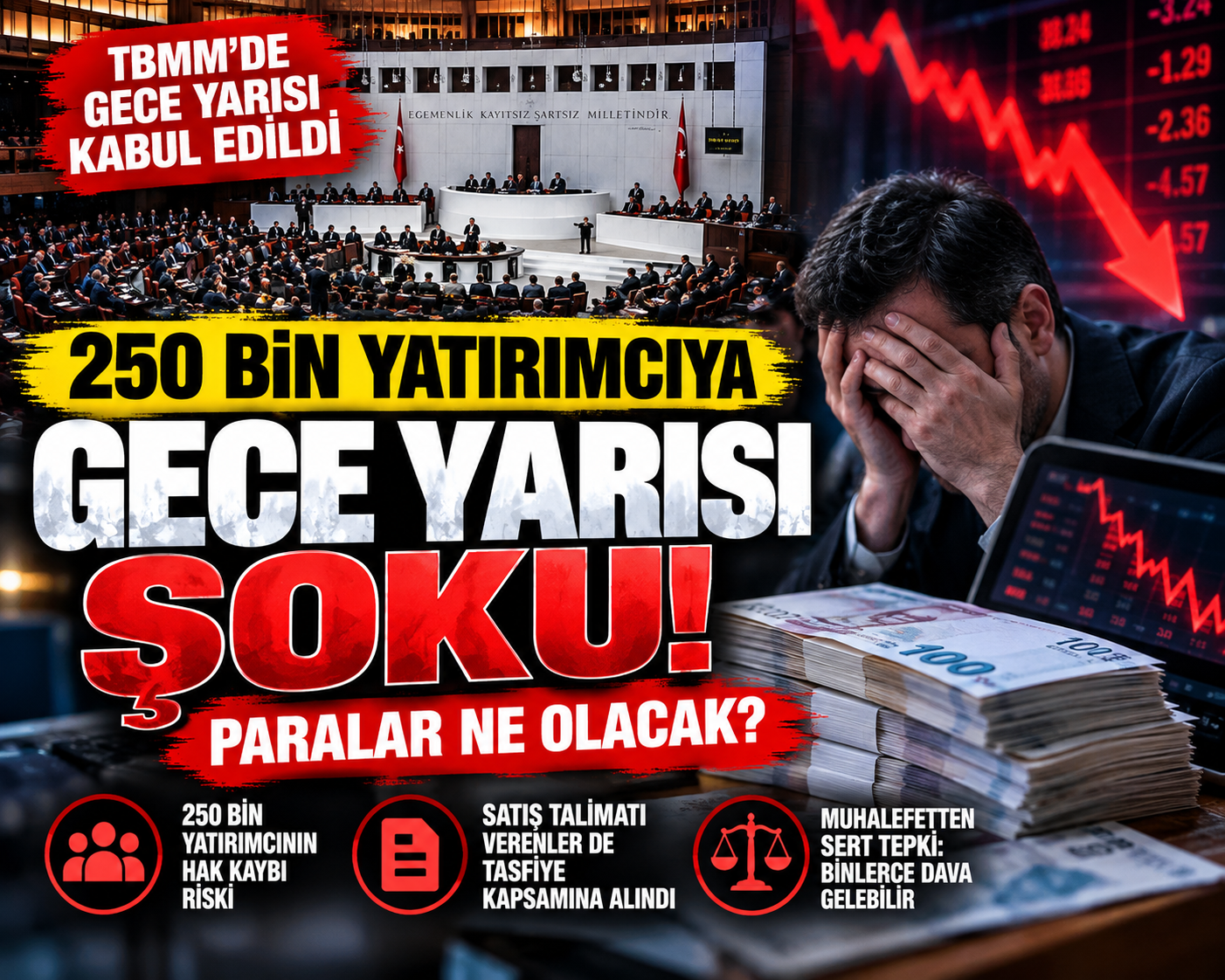 tbmm gece yarısı red fon mağdurları