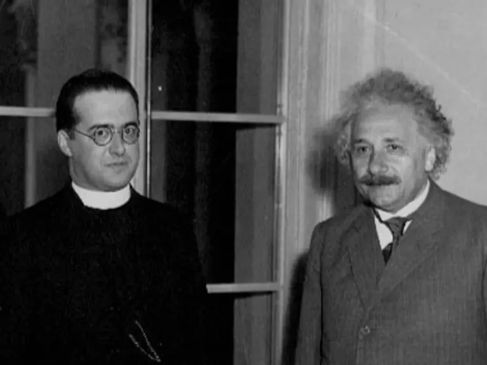 Georges Lemaitre Albert Einstein