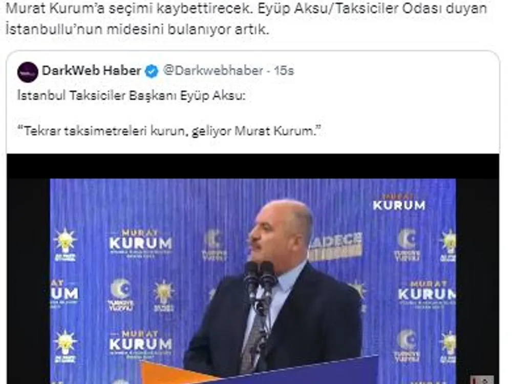 taksiciler tweet
