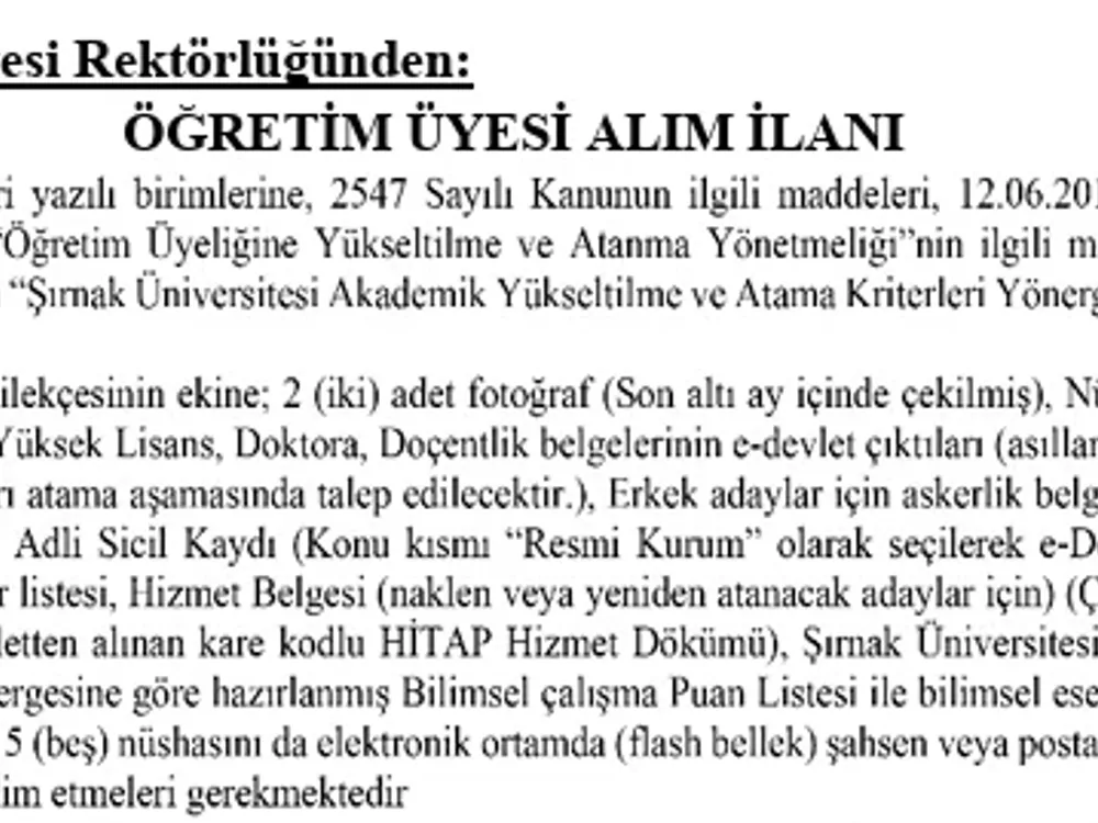 1Şırnak Üniversitesi