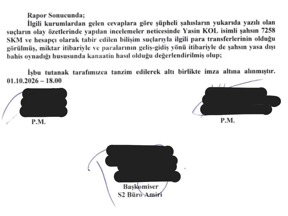 evrak yasin kol gözaltı