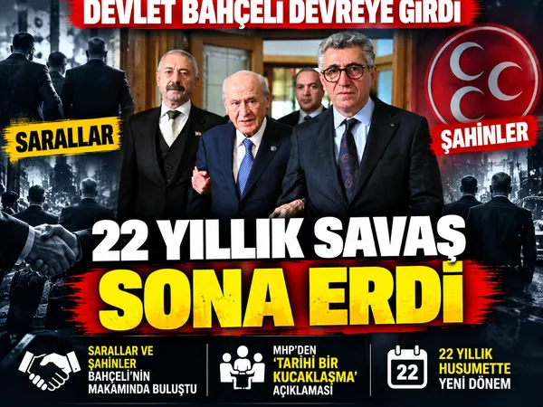 Burhanettin Saral ile Sedat Şahin Devlet Bahçeli