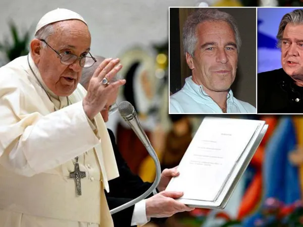 Steve Bannon ile Jeffrey Epstein Papa Francis