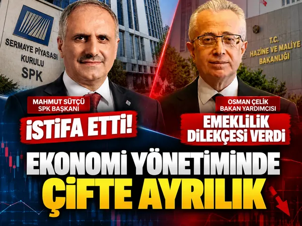 SPK Başkanı Mahmut Sütçü, Hazine ve Maliye Bakan Yardımcısı Osman Çelik