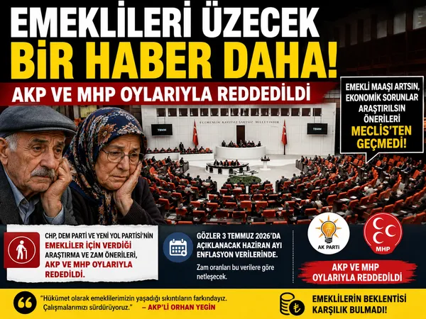 emekli öneri ret
