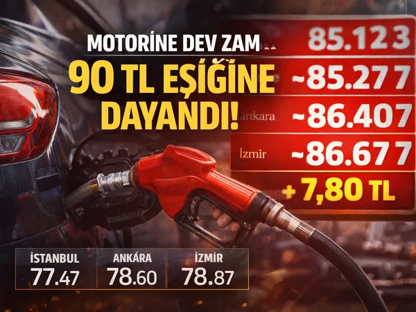 90 TL motorin zammı
