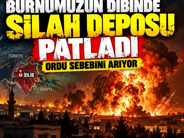 silah deposu patladı idlib suriye
