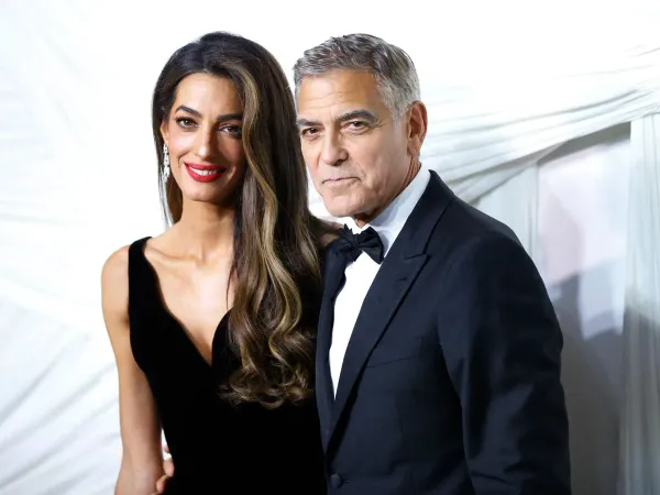 Hollywood yıldızı George Clooney ile eşi Amal Clooney