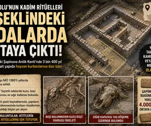 antik kent kazı L şekli oda