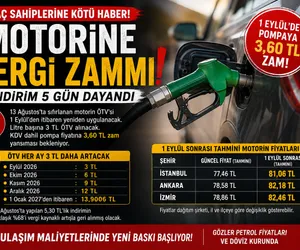 motorin vergi zammı 