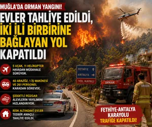 muğla yangın