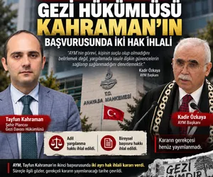 Anayasa Mahkemesi Başkanı Kadir Özkaya, Gezi Parkı davasında **18 yıl hapis cezası kesinleşen şehir 