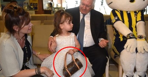 Aziz Yıldırım'ın 3 yaşındaki kızının elindeki çantanın fiyatı 3 Bin 600 TL