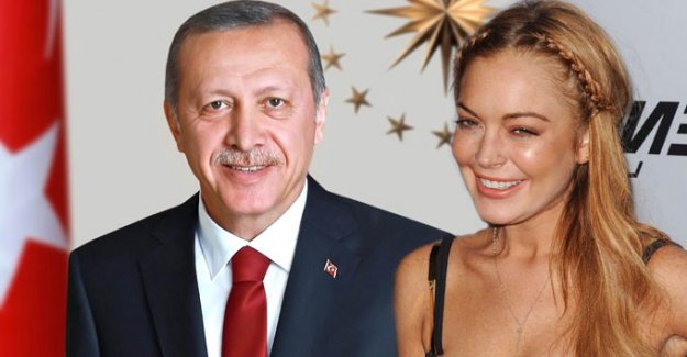 Skandallar kraliçesi Lindsay Lohan Erdoğan'dan alıntı yaptı