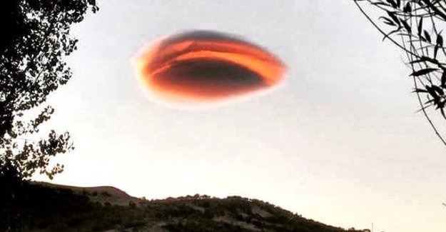 Tunceli semalarında görenleri hayrete düşüren UFO görüntüsü