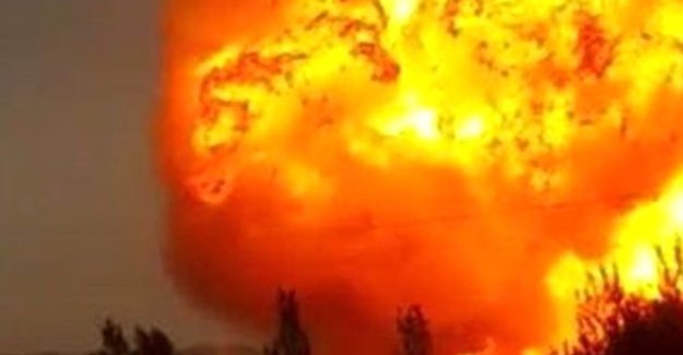 Ağrı'nın Doğubayazıt ilçesinde doğalgaz boru hattı patladı