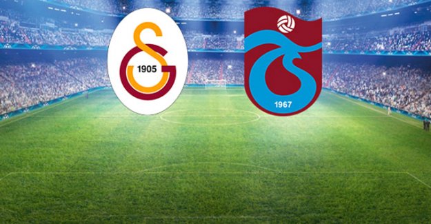 Galatasaray Trabzonspor karşılaşmasının ilk 11'leri belli oldu