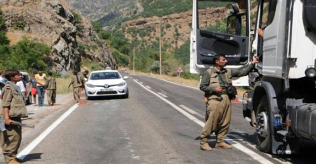 Tunceli-Erzincan yolunda PKK 7 beton mikserini gasp etti, vur emri verildi