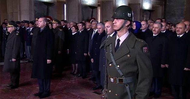 Atatürk'ün ölüm yıl dönümü dolayısıyla devlet erkanı Anıtkabir'de