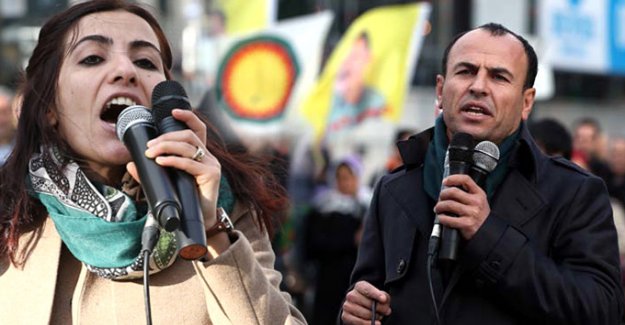 Türkiye'de aranan HDP'li vekiller Brüksel'de miting yaptı