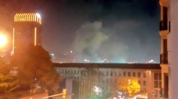 Beşiktaş stadı Vodafone Arena'nın yakınında büyük patlama