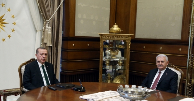 Cumhurbaşkanı Erdoğan, Başbakan Yıldırım’ı kabul etti