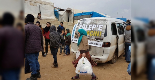 Halepli ailerin yüzünü güldüren yardım