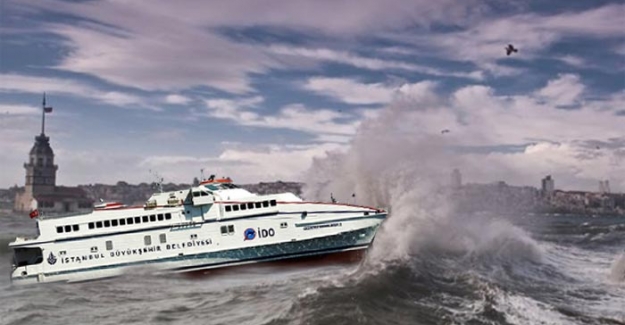 İstanbul'da fırtına yüzünden İDO seferleri iptal oldu