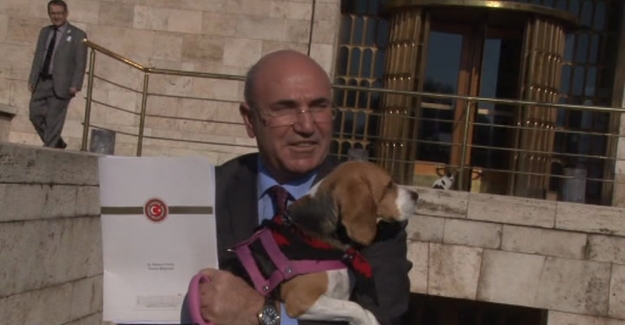 CHP’li vekil Meclis’e köpeğiyle geldi