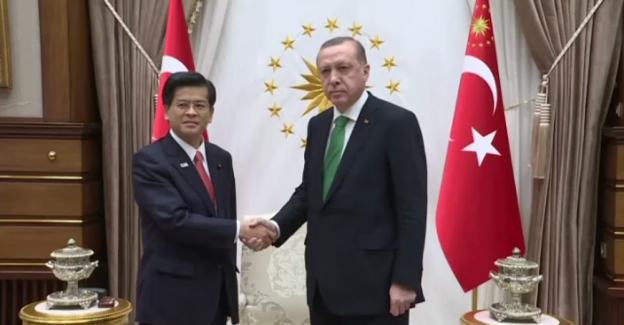 Cumhurbaşkanı Erdoğan Japon Bakanı kabul etti