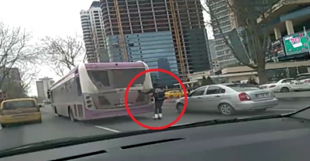 İstanbul trafiğinde tehlikeli yolculuk