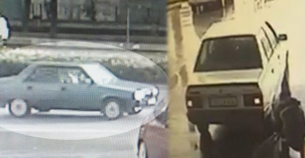 İzmir’de teröristlerin kullandığı araçlar kamerada
