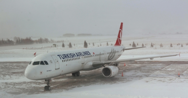KKTC’nin 16 uçuşu kar sebebiyle iptal edildi
