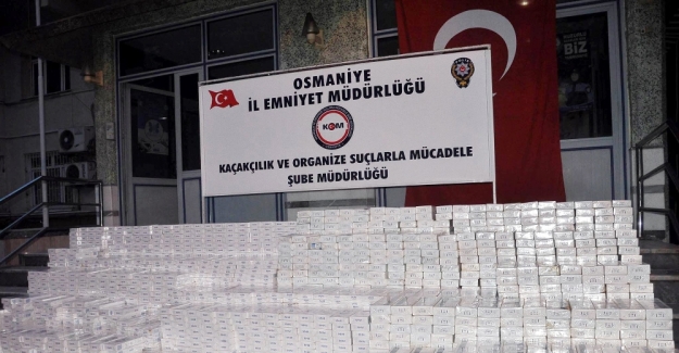 Osmaniye’de 103 bin 950 paket kaçak sigara ele geçirildi
