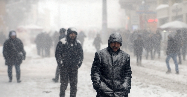 Taksim’den kar manzaraları