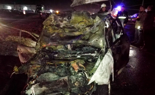 1 kişinin yanarak öldüğü kazada kaçan 3 kişi yakalandı