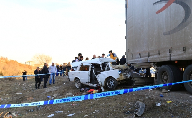 Ankara’da korkunç kaza: 1 ölü, 2 yaralı