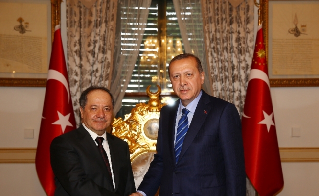 Cumhurbaşkanı Erdoğan Mesut Barzani ’yi kabul etti