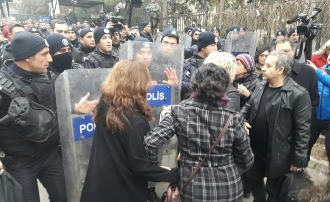 KHK protestosuna polis müdahale etti