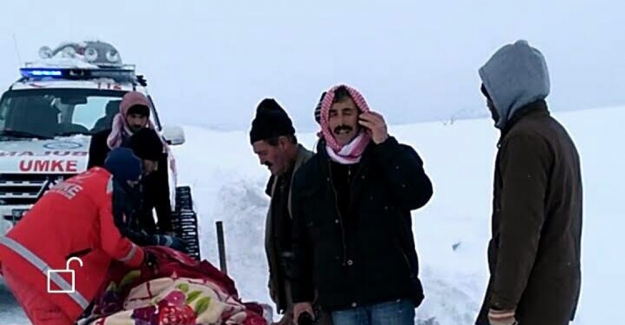 Kızakla hasta kurtarma operasyonu