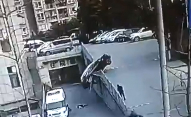 Ölümden kıl payı kurtuluş kamerada