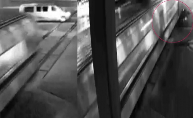Tren minibüsü böyle biçti İZLE
