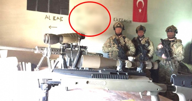 Türk keskin nişancıların (sniper) El Bab'taki karargahı