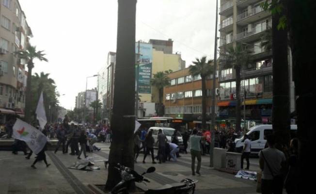 Polis izinsiz gösteriye müdahale etti: 34 gözaltı
